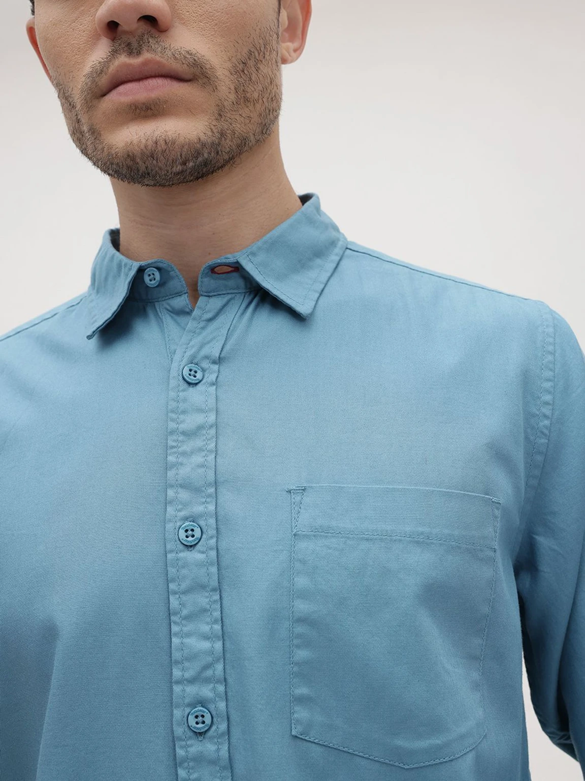 Kalitho Classic Button-Down Shirt – Ocean Blue