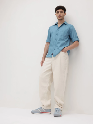 Kalitho Classic Button-Down Shirt – Ocean Blue