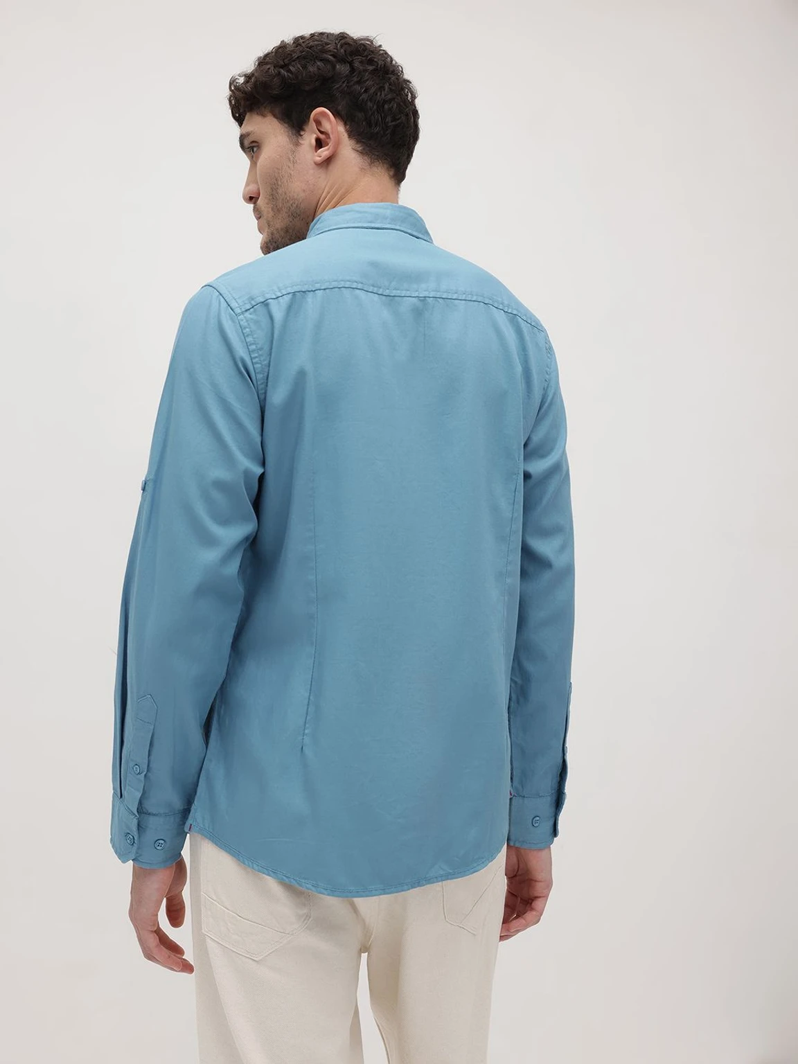 Kalitho Classic Button-Down Shirt – Ocean Blue