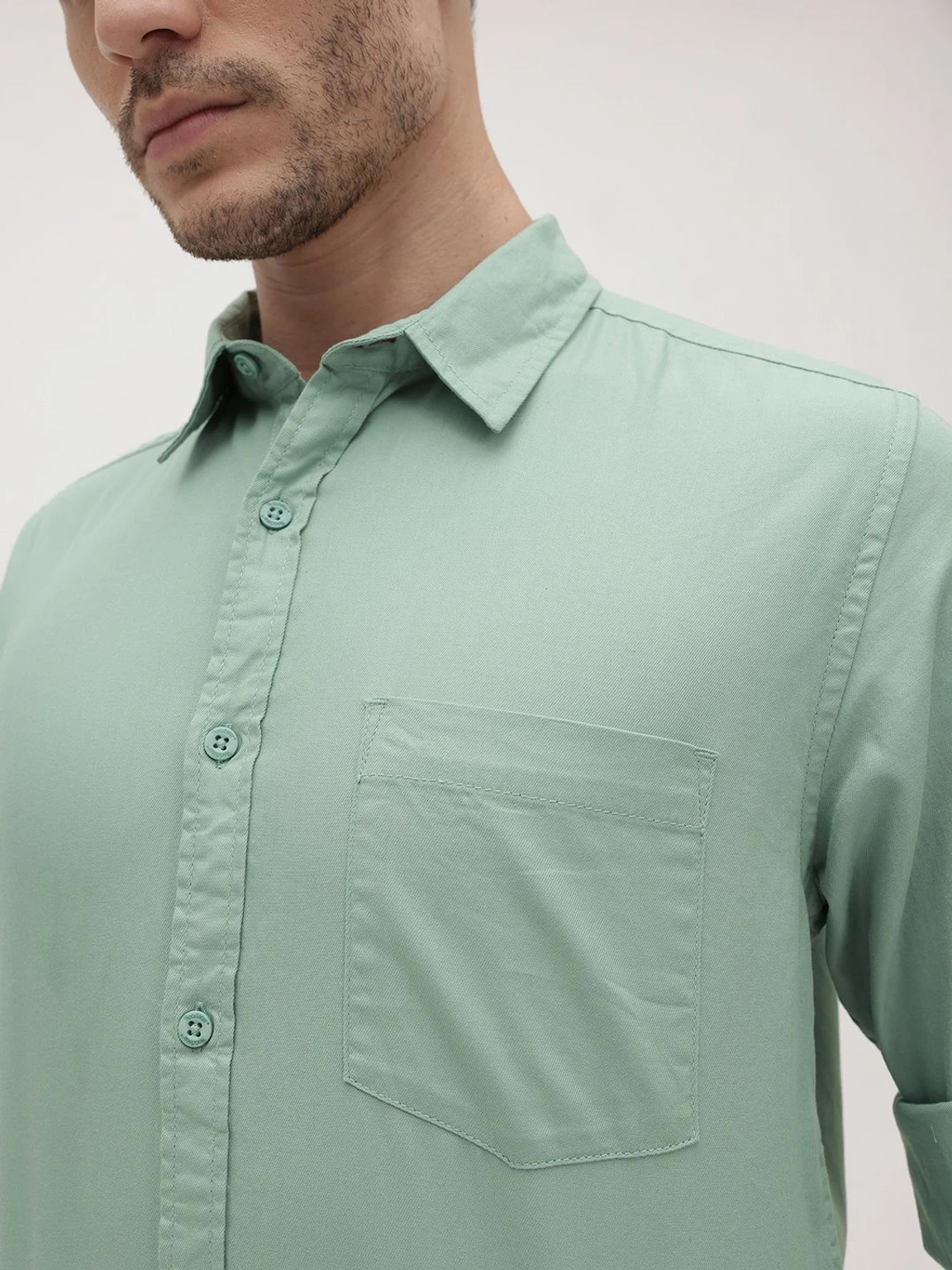 Kalitho Classic Button-Down Shirt – Sage Green