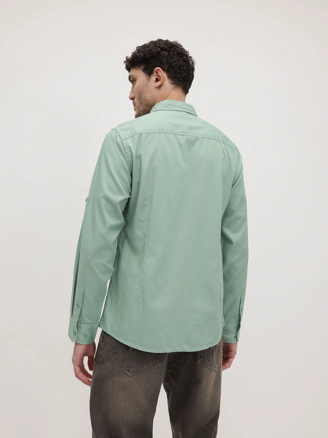 Kalitho Classic Button-Down Shirt – Sage Green